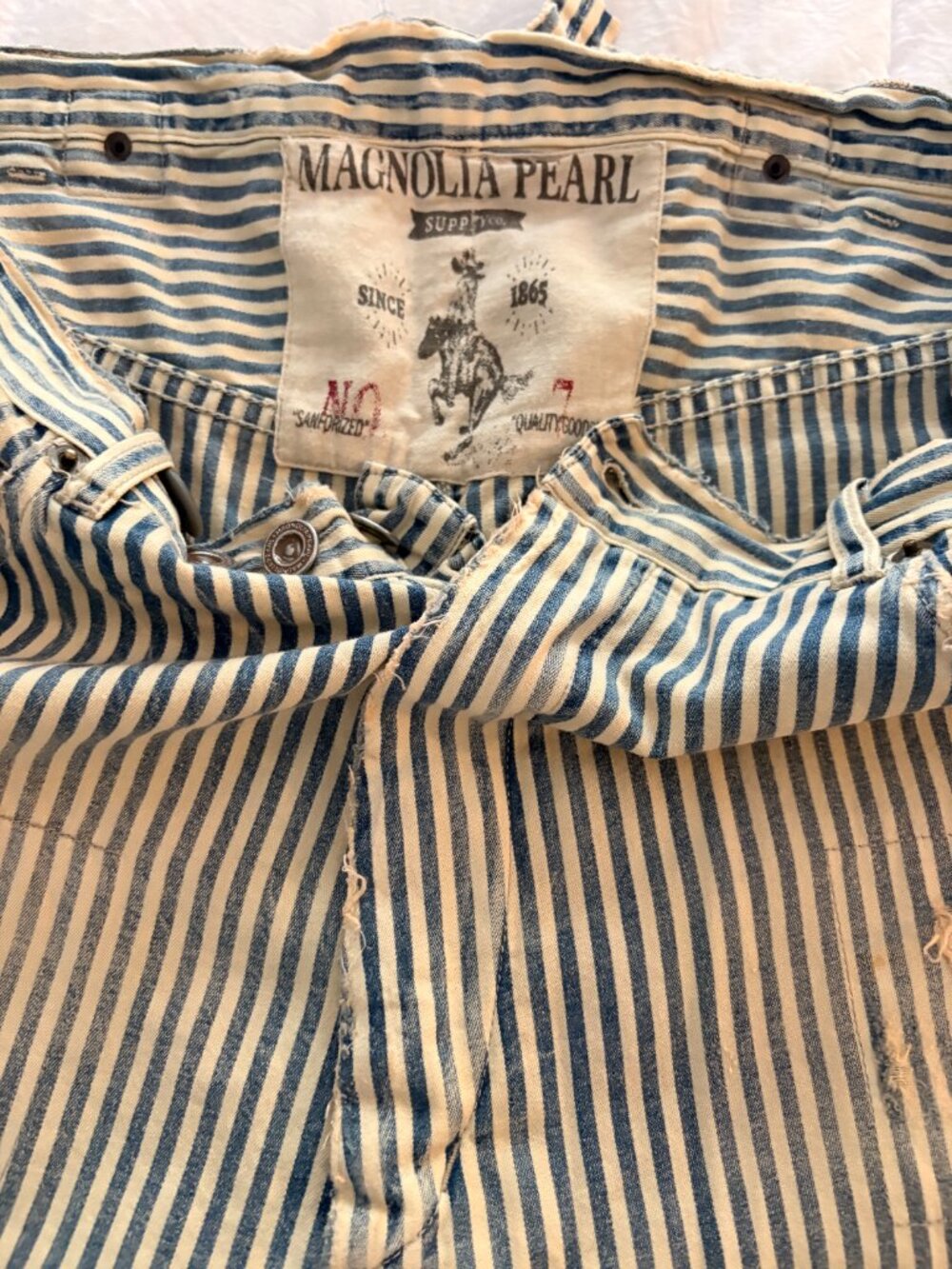Magnolia Pearl Railroad Striped Miner Denims Union Pacific #151 - EC - Picture 4 of 8